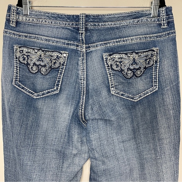 WOMEN’S VINTAGE Capri Jeans with Embellished Pockets, 14W - Picture 7 of 10